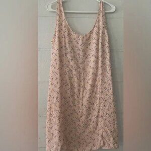 American eagle knee length Floral Pink Sleeveless Dress size XL